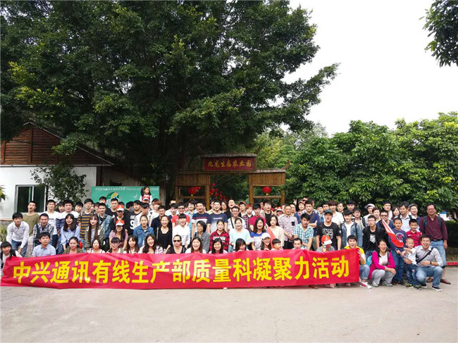 中兴通讯质量科部门团体拓展活动在深圳九龙山生态园进行
