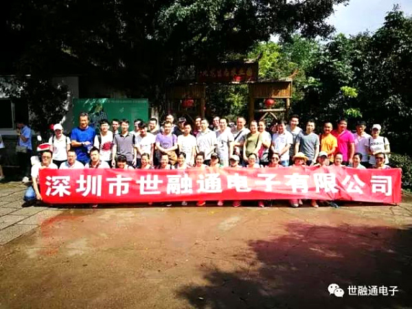 世融通电子公司组织员工在深圳九龙山庄拓展训练